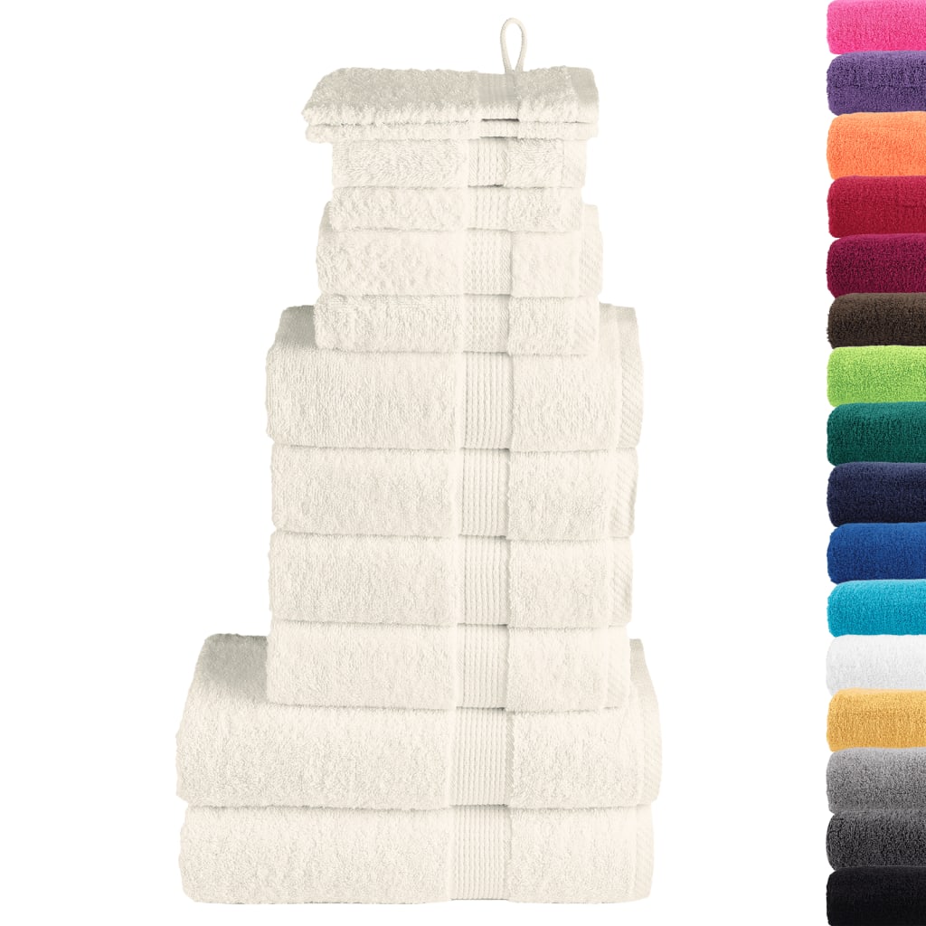 Set ASciugamani SOLUND 12 pz Crema 600 gsm - homemem39