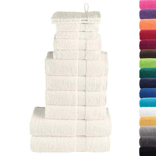 Set ASciugamani SOLUND 12 pz Crema 600 gsm - homemem39