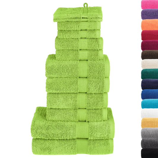 Set ASciugamani SOLUND 12 pz Verdi 600 gsm - homemem39