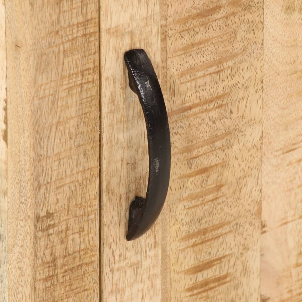 Comodino 40x35x50 cm in Legno Massello di Mango - homemem39