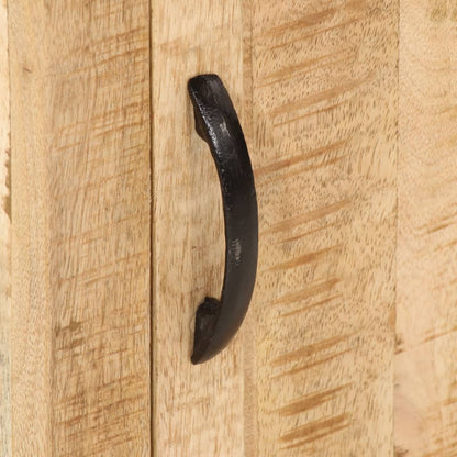 Comodino 40x35x50 cm in Legno Massello di Mango - homemem39