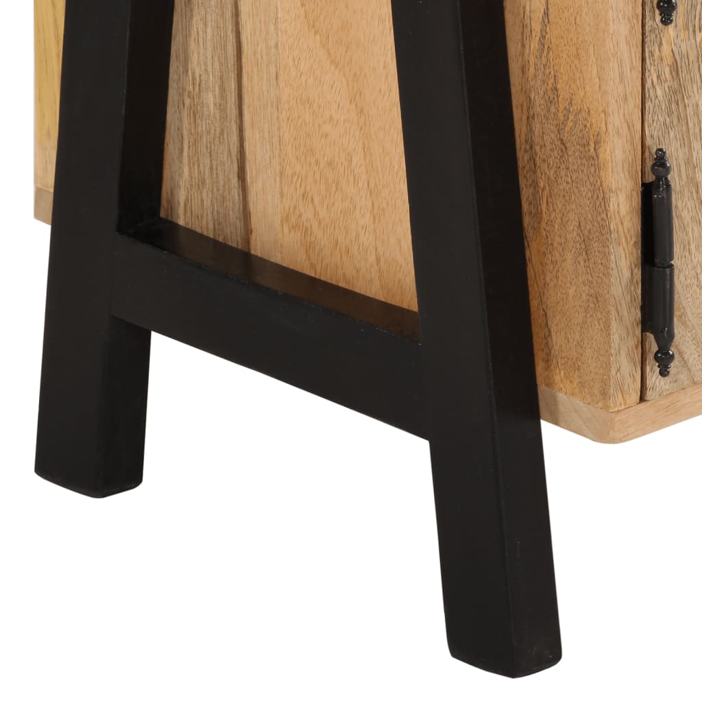 Mobile Porta TV 110x35x40 cm in Legno Massello di Mango - homemem39