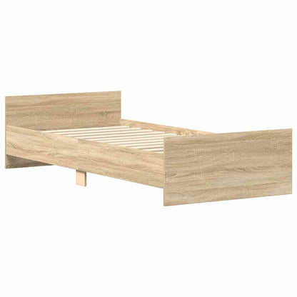 Giroletto senza Materasso Rovere Sonoma 90x200 cm in Truciolato | homemem39