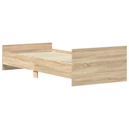 Giroletto senza Materasso Rovere Sonoma 90x200 cm in Truciolato | homemem39