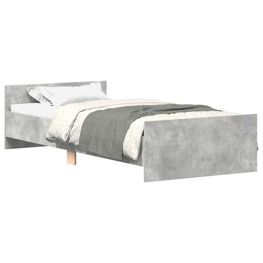 Giroletto Grigio Cemento 90x200 cm in Legno Multistrato - homemem39