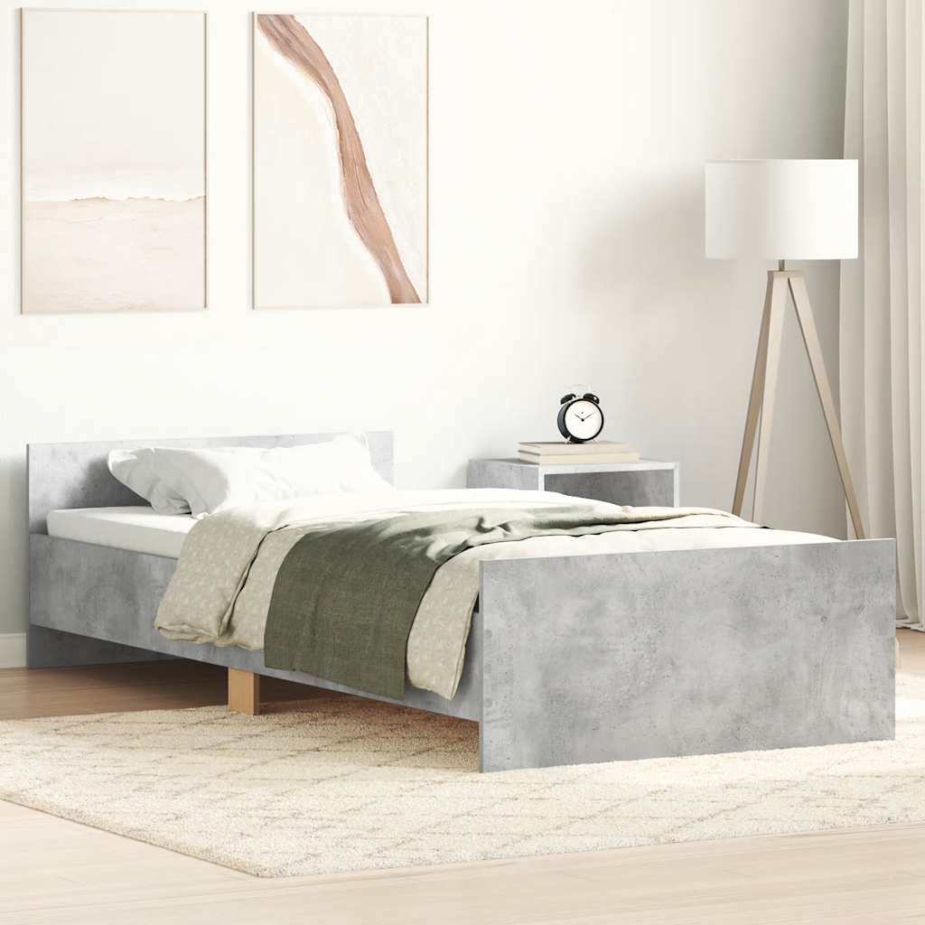 Giroletto Grigio Cemento 90x200 cm in Legno Multistrato - homemem39
