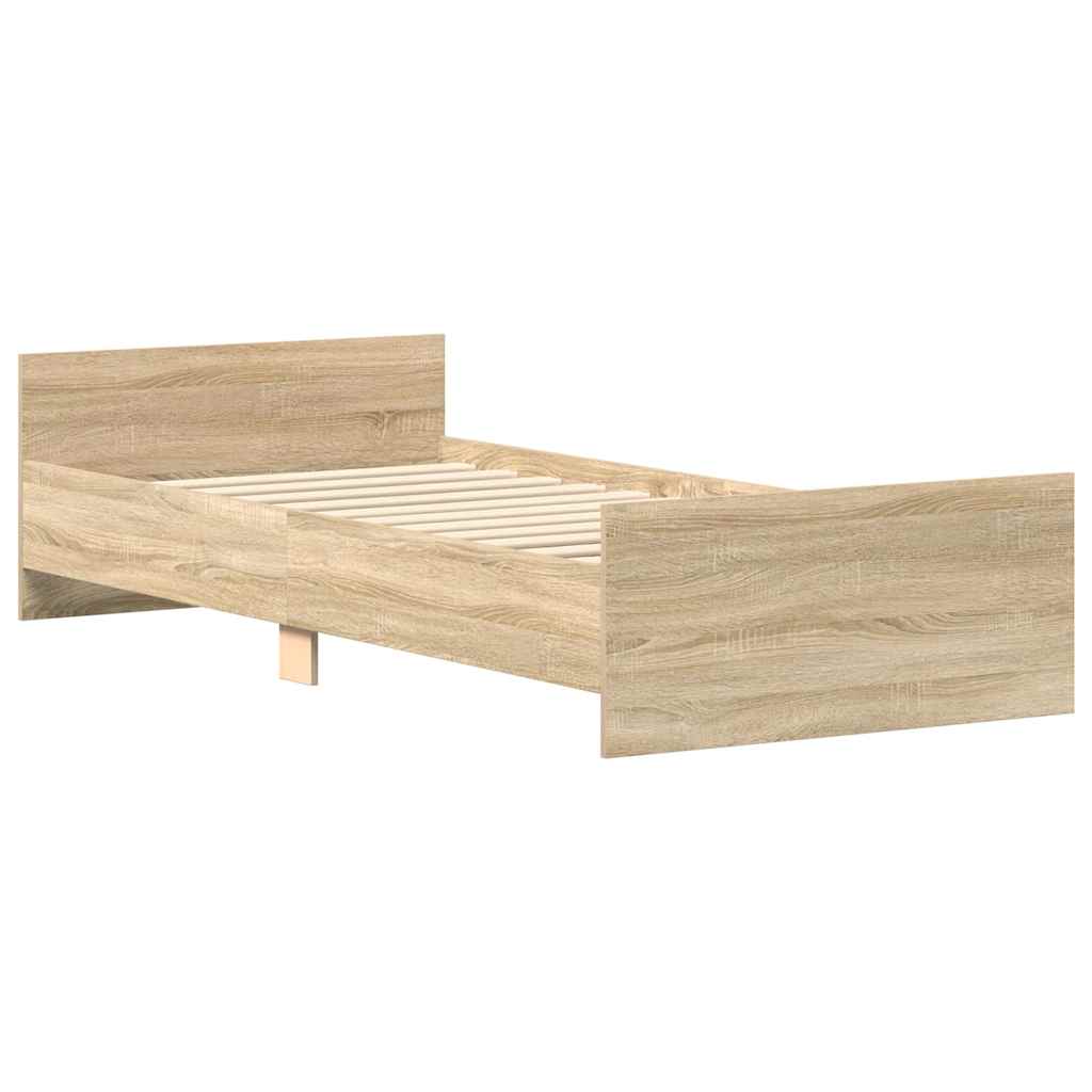 Giroletto senza Materasso Rovere Sonoma 100x200cm in Truciolato | homemem39
