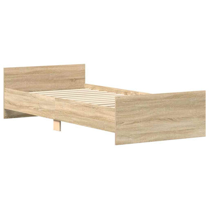 Giroletto senza Materasso Rovere Sonoma 100x200cm in Truciolato | homemem39