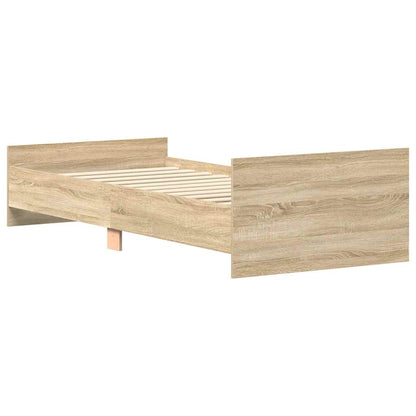 Giroletto senza Materasso Rovere Sonoma 100x200cm in Truciolato | homemem39