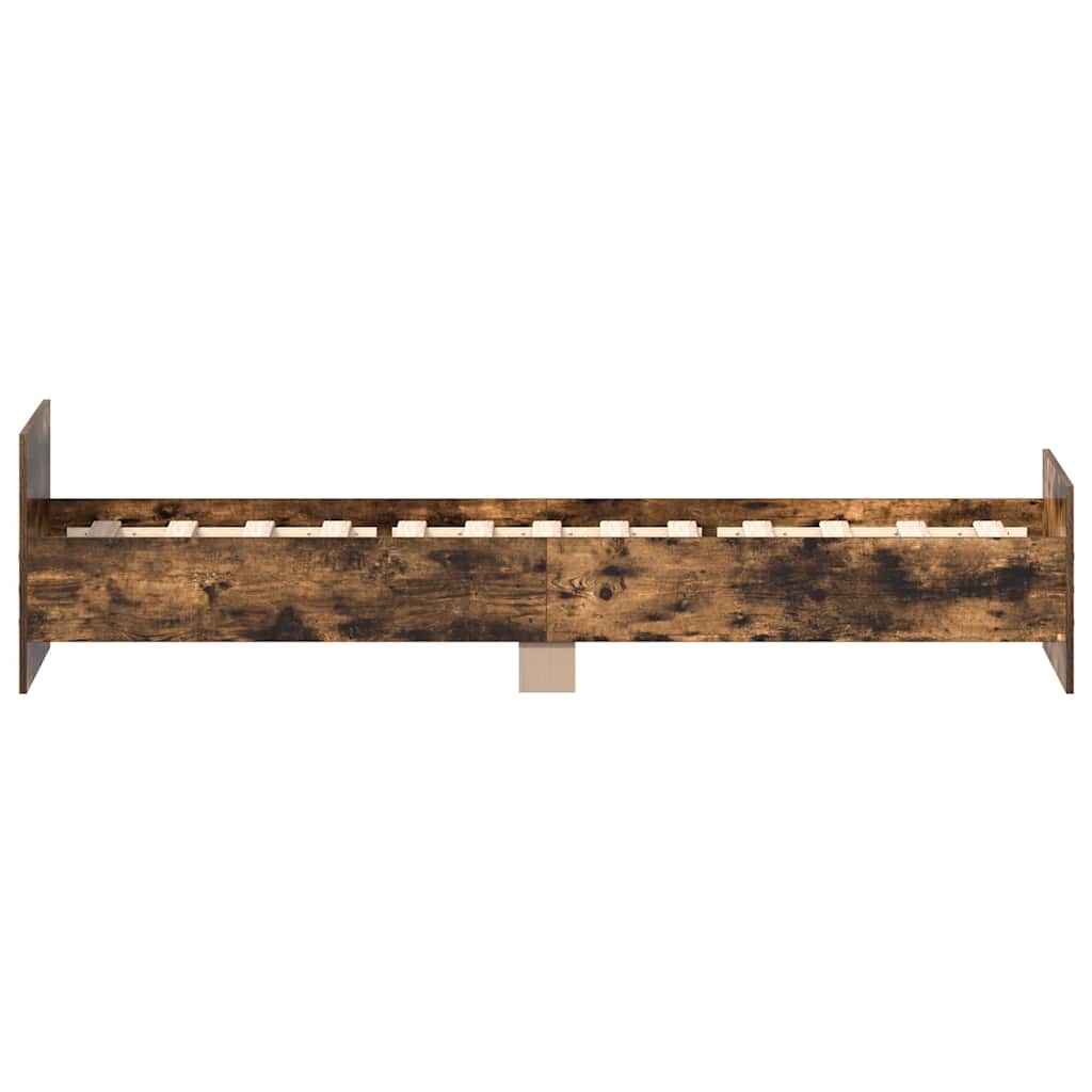 Giroletto senza Materasso Rovere Fumo 100x200 cm in Truciolato | homemem39