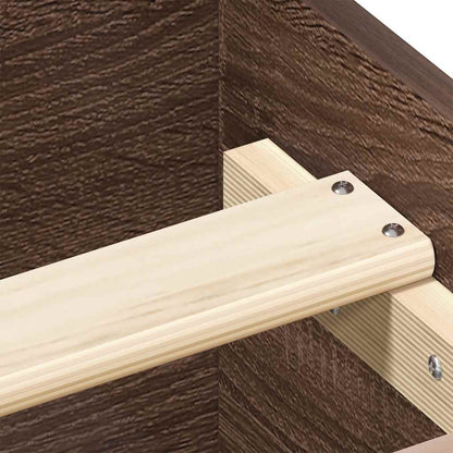 Giroletto senza Materasso Rovere Marrone 100x200 cm Truciolato - homemem39