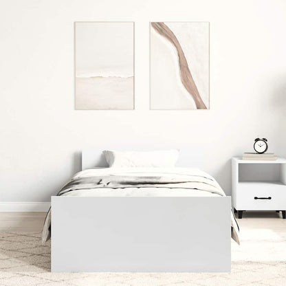 Giroletto Bianco 90x190 cm in Legno Multistrato | homemem39