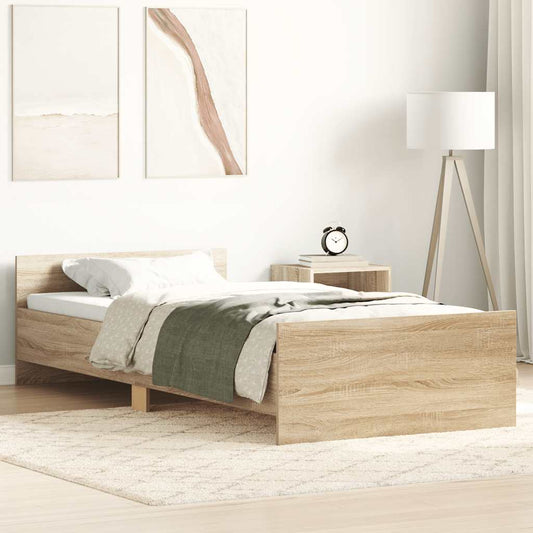Giroletto senza Materasso Rovere Sonoma 90x190 cm in Truciolato | homemem39