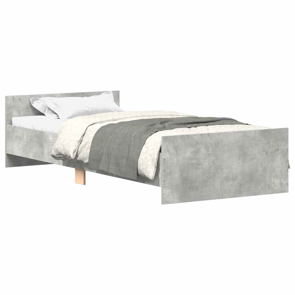 Giroletto Grigio Cemento 90x190 cm in Legno Multistrato - homemem39