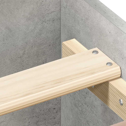 Giroletto Grigio Cemento 90x190 cm in Legno Multistrato - homemem39