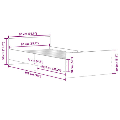 Giroletto Grigio Cemento 90x190 cm in Legno Multistrato | homemem39