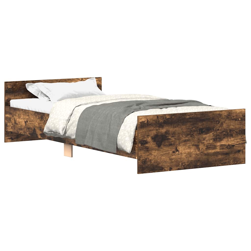 Giroletto senza Materasso Rovere Fumo 90x190 cm in Truciolato | homemem39