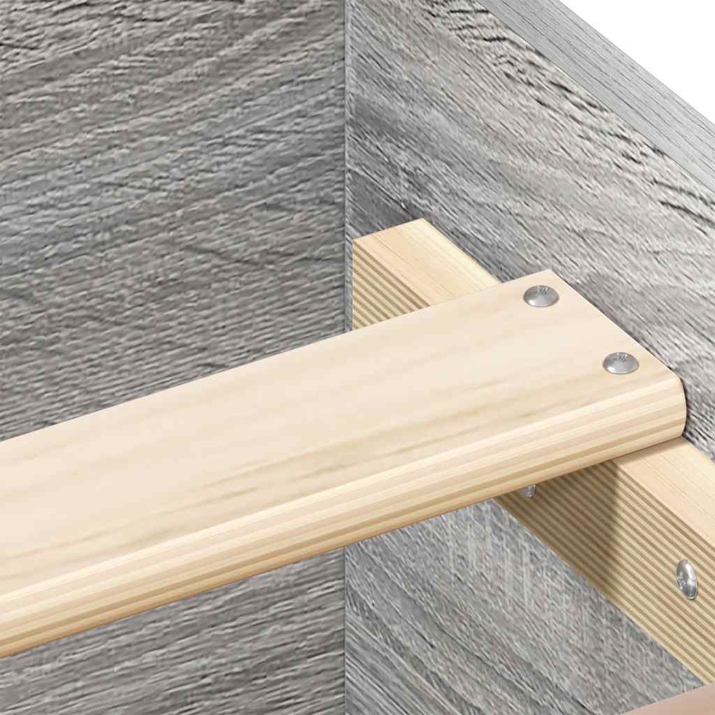 Giroletto Grigio Sonoma 90x190 cm in Legno Multistrato | homemem39