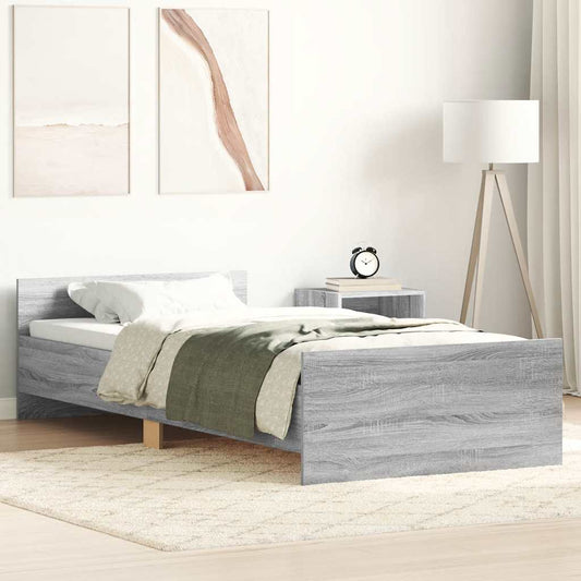 Giroletto Grigio Sonoma 90x190 cm in Legno Multistrato | homemem39