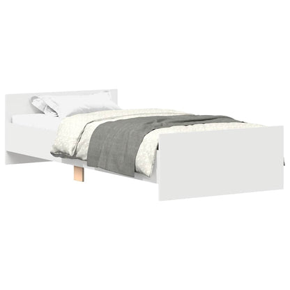 Giroletto Bianco 75x190 cm Small Single in Legno Multistrato | homemem39
