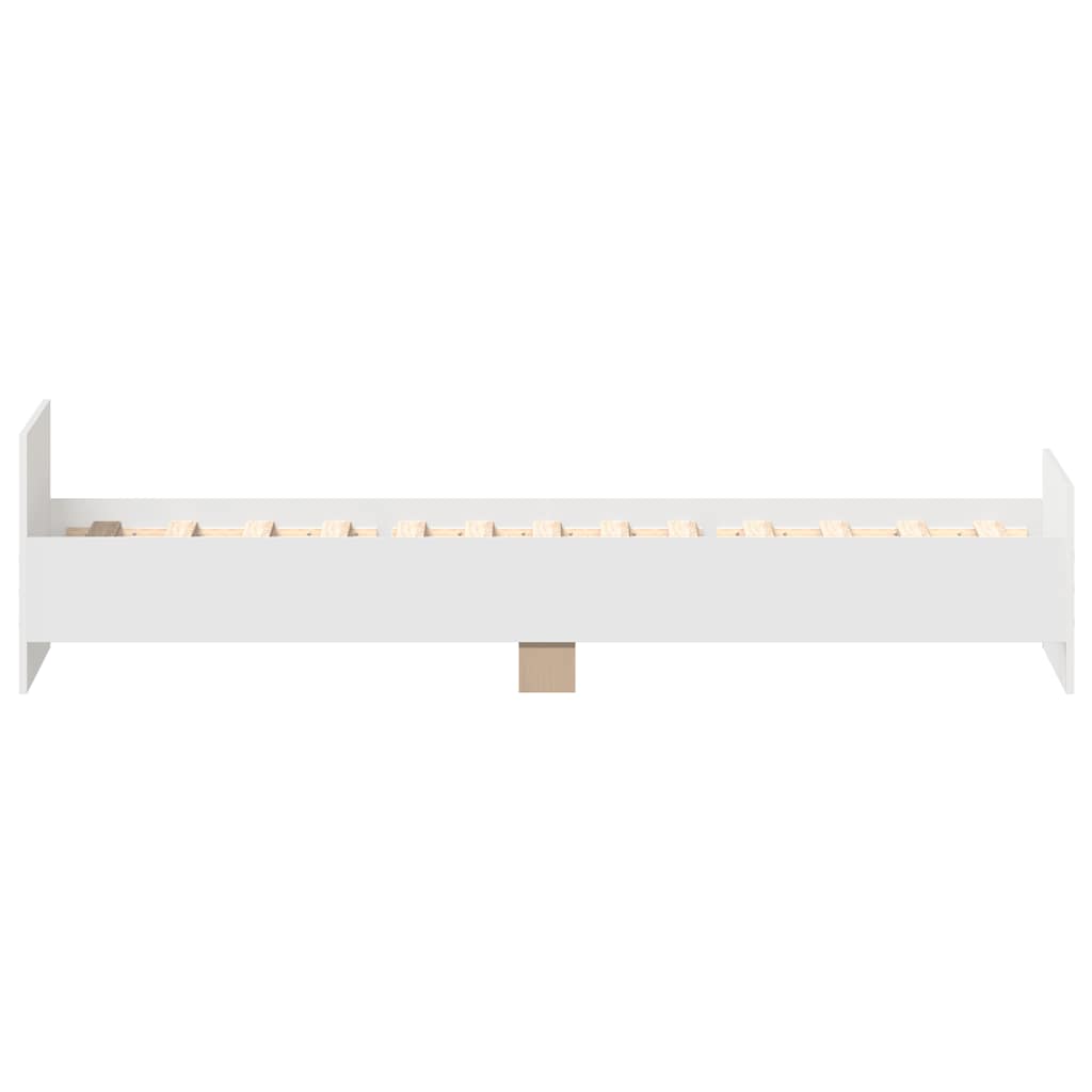 Giroletto Bianco 75x190 cm Small Single in Legno Multistrato | homemem39