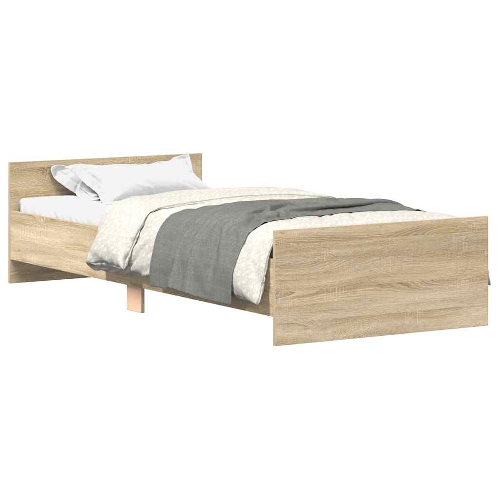 Giroletto senza Materasso Rovere Sonoma 75x190 cm in Truciolato | homemem39