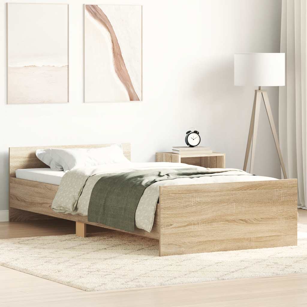 Giroletto senza Materasso Rovere Sonoma 75x190 cm in Truciolato | homemem39