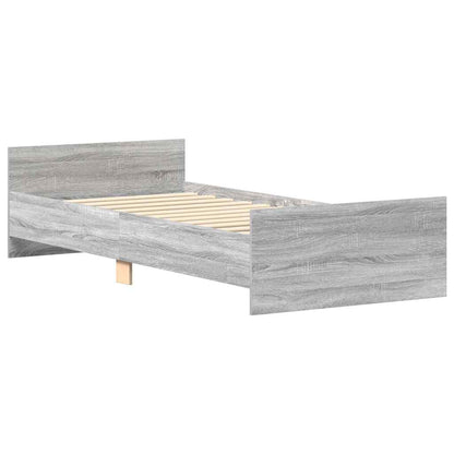 Giroletto Grigio Sonoma 75x190cm Small Single Legno Multistrato | homemem39