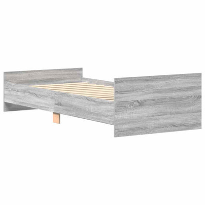 Giroletto Grigio Sonoma 75x190cm Small Single Legno Multistrato - homemem39