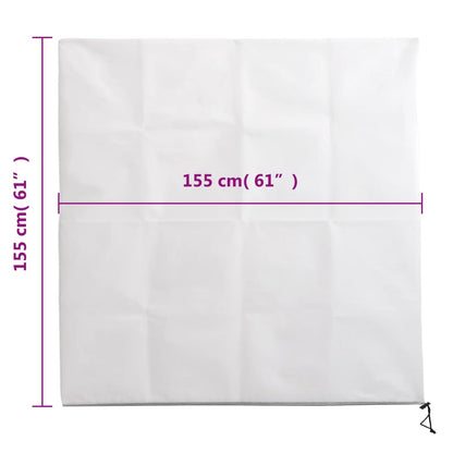 Coperture con Cerniera per Piante 2pz 70 g/m² 1,55x1,55 m