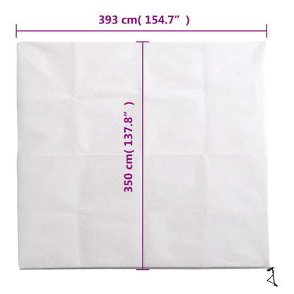 Copertura con Cerniera per Piante 70 g/m² 3,93x3,5 m