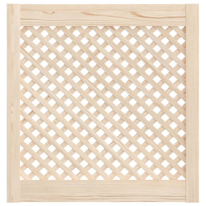 Ante con Design a Reticolo 2 pz 59,5x61,5 cm in Legno di Pino - homemem39