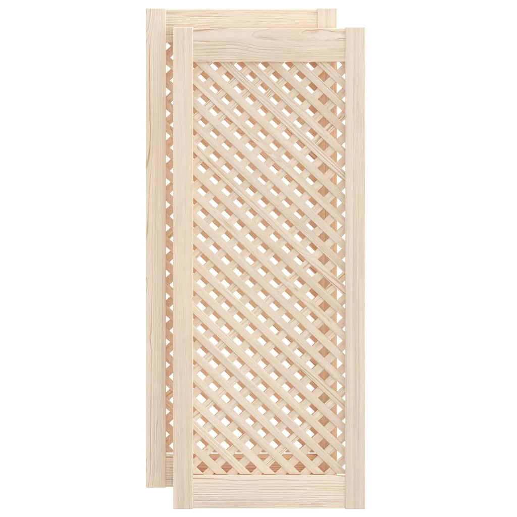 Ante con Design a Reticolo 2 pz 39,5x99 cm in Legno di Pino | homemem39