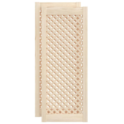 Ante con Design a Reticolo 2 pz 39,5x99 cm in Legno di Pino - homemem39