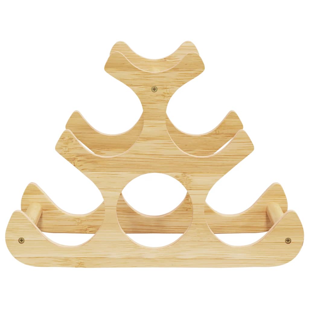 Portabottiglie di Vino per 6 Bottiglie 35x18x25,5 cm in Bambù