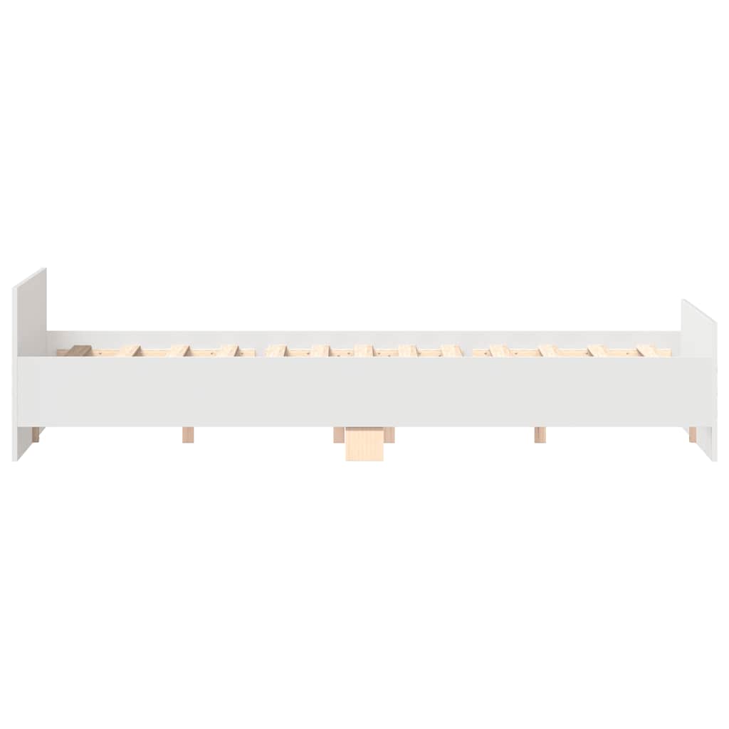 Giroletto con Testiera e Pediera Bianco 200x200 cm | homemem39