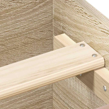 Giroletto con Testiera e Pediera Rovere Sonoma 200x200 cm | homemem39