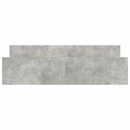 Giroletto con Testiera e Pediera Grigio Cemento 200x200 cm - homemem39