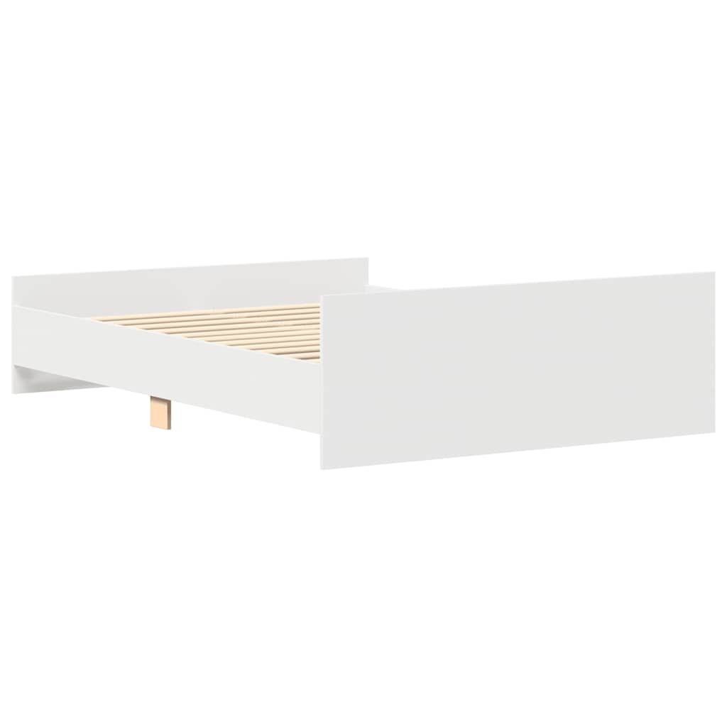 Giroletto con Testiera e Pediera Bianco 120x200 cm | homemem39
