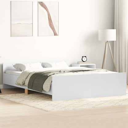 Giroletto con Testiera e Pediera Bianco 120x200 cm | homemem39