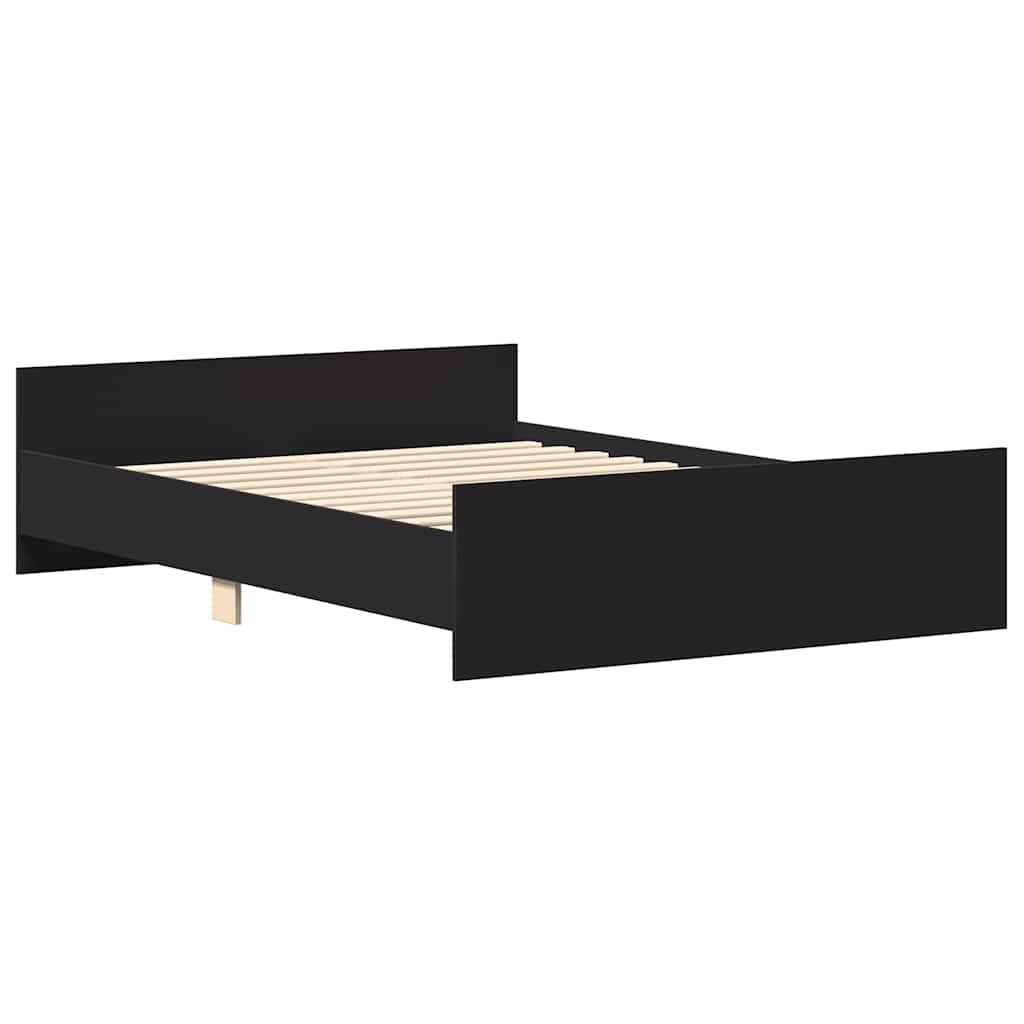 Giroletto con Testiera e Pediera Nero 120x200 cm | homemem39
