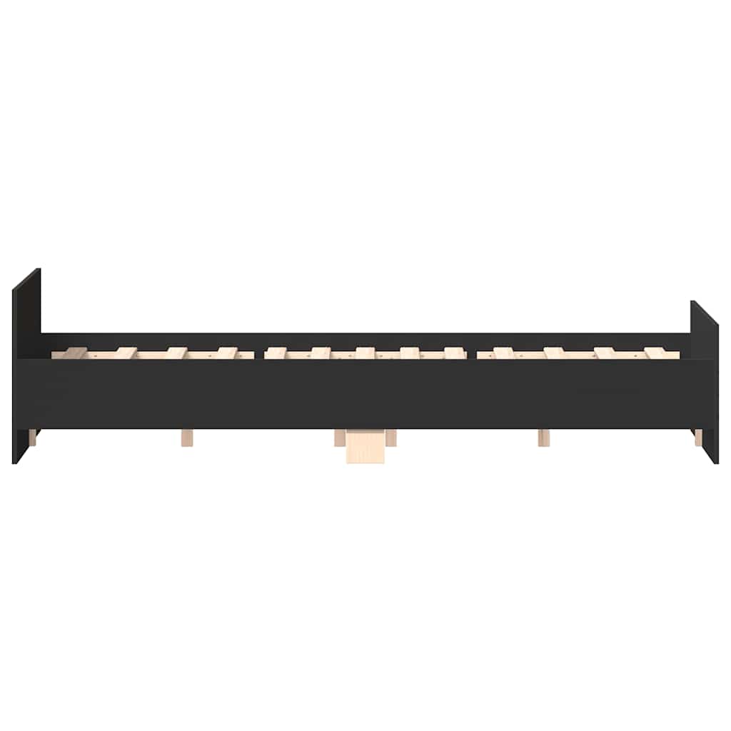 Giroletto con Testiera e Pediera Nero 120x200 cm | homemem39