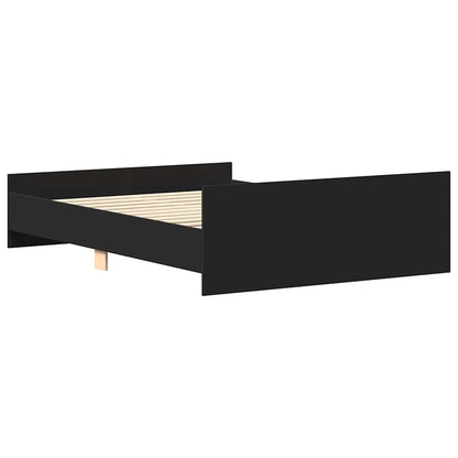 Giroletto con Testiera e Pediera Nero 120x200 cm | homemem39