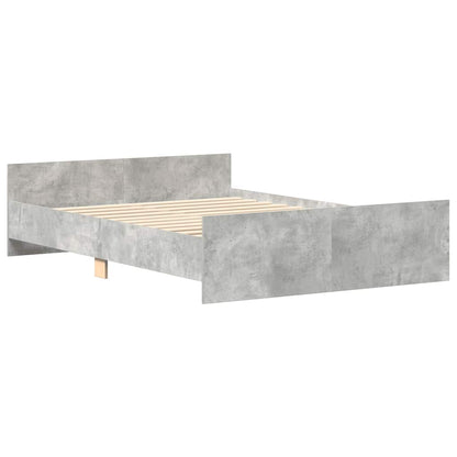 Giroletto con Testiera e Pediera Grigio Cemento 120x200 cm | homemem39