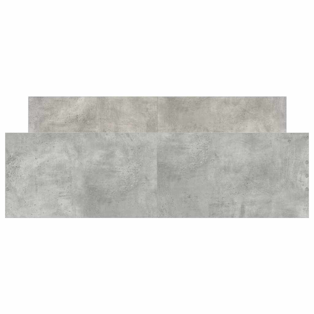 Giroletto con Testiera e Pediera Grigio Cemento 120x200 cm | homemem39