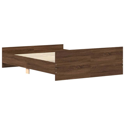 Giroletto con Testiera e Pediera Rovere Marrone 120x200 cm | homemem39