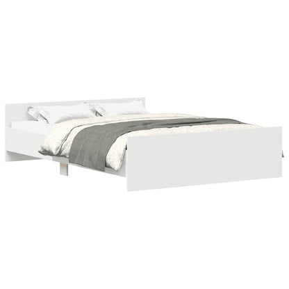 Giroletto con Testiera e Pediera Bianco 140x200 cm | homemem39