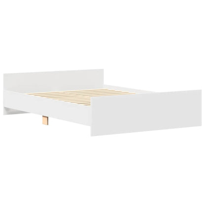 Giroletto con Testiera e Pediera Bianco 140x200 cm | homemem39