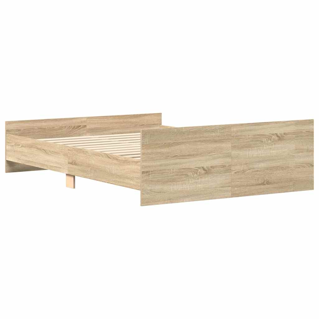 Giroletto con Testiera e Pediera Rovere Sonoma 140x200 cm | homemem39