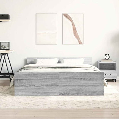 Giroletto con Testiera e Pediera Grigio Sonoma 140x200 cm | homemem39